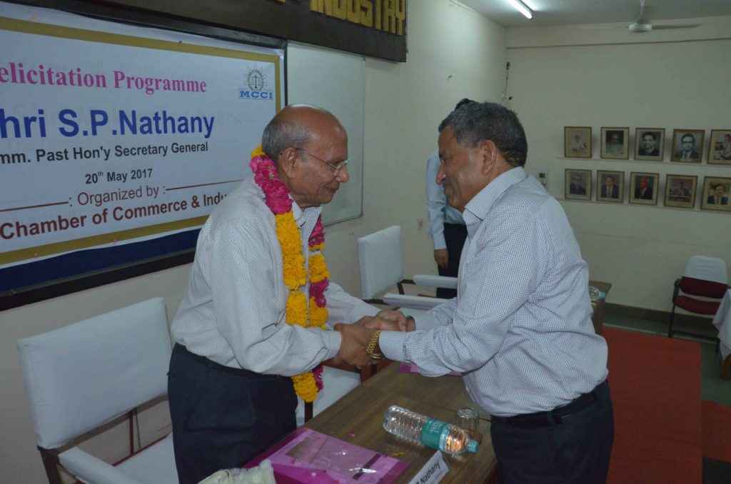Felicitation programme of Past Hon’y Secretary General Shri S.P.Nathany